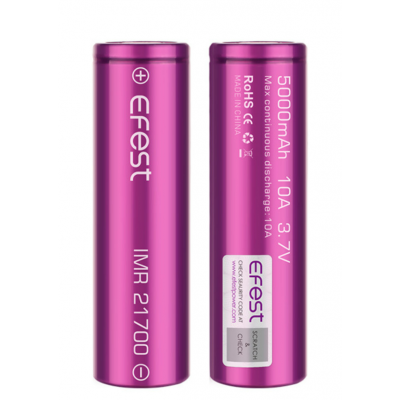 Efest 21700 5000mAh 10A Batteries 2-Pack